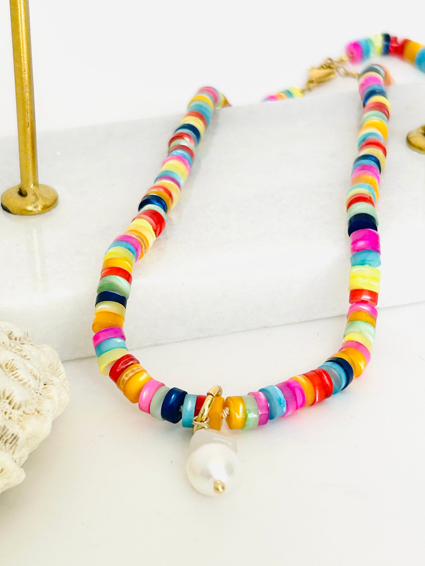 Morning Rainbow Knotted Necklace